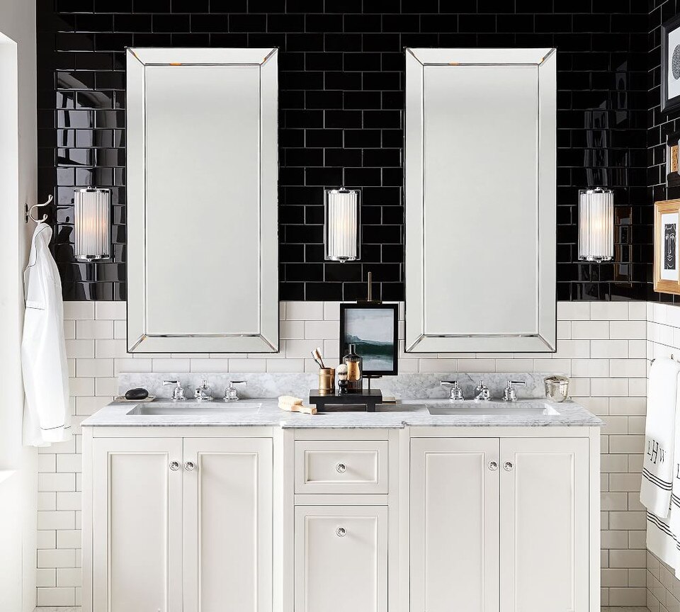 Astor Oversize Rectangular Mirror Pottery Barn Australia